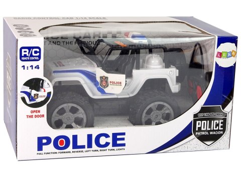 Auto R/C Policja Jeep Policyjny 1:14 Zdalnie Sterowane Efekty Świetlne Auto R/C Policja Jeep Policyjny 1:14 Zdalnie Sterowane Efekty Świetlne