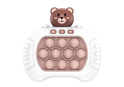 Gra Sensoryczna Miś Pop It Na Baterie Światła Dźwięki Biała Gra Sensoryczna Miś Pop It Na Baterie Światła Dźwięki Biała