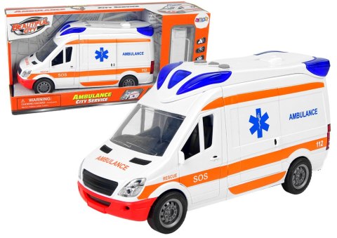 Interaktywne Auto Karetka Ambulans + Nosze Światło Dźwięk Interaktywne Auto Karetka Ambulans + Nosze Światło Dźwięk