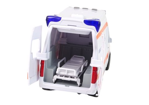 Interaktywne Auto Karetka Ambulans + Nosze Światło Dźwięk Interaktywne Auto Karetka Ambulans + Nosze Światło Dźwięk