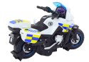 Motocykl Do Skręcania Policyjny DIY Światła Dźwięki Biały Motocykl Do Skręcania Policyjny DIY Światła Dźwięki Biały