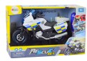 Motocykl Do Skręcania Policyjny DIY Światła Dźwięki Biały Motocykl Do Skręcania Policyjny DIY Światła Dźwięki Biały