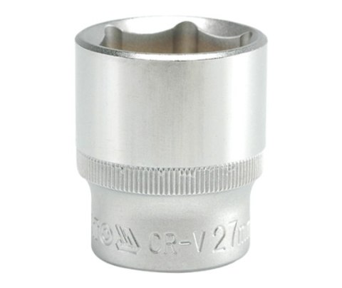 NASADKA KRÓTKA 6-KĄTNA CHROMOWANA 1/2'' 27MM NASADKA KRÓTKA 6-KĄTNA CHROMOWANA 1/2'' 27MM