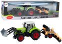 Traktor Rolniczy Koparka Z Broną Talerzową Napęd Zielony Traktor Rolniczy Koparka Z Broną Talerzową Napęd Zielony
