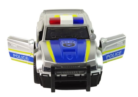 Auto Policja 1:14 Światła Dźwięki Srebrne Auto Policja 1:14 Światła Dźwięki Srebrne