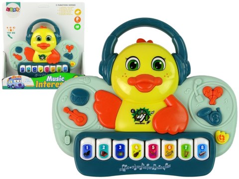 Interaktywne Pianinko Kaczuszka DJ Dźwięk Instrumenty Muzyczne Melodie Interaktywne Pianinko Kaczuszka DJ Dźwięk Instrumenty Muzyczne Melodie