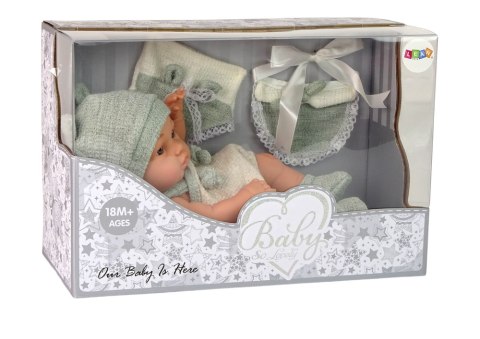 Lalka Słodki Bobas Sweter Czapeczka Zielona 30 cm Lalka Słodki Bobas Sweter Czapeczka Zielona 30 cm