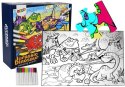 Puzzle Dla Dzieci Do Kolorowania Era Dinozaurów Pisaki 24 el Puzzle Dla Dzieci Do Kolorowania Era Dinozaurów Pisaki 24 el