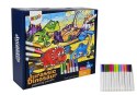 Puzzle Dla Dzieci Do Kolorowania Era Dinozaurów Pisaki 24 el Puzzle Dla Dzieci Do Kolorowania Era Dinozaurów Pisaki 24 el
