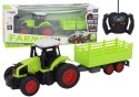 Traktor Zdalnie Sterowany RC Z Przyczepą 1:16 Zielony Traktor Zdalnie Sterowany RC Z Przyczepą 1:16 Zielony