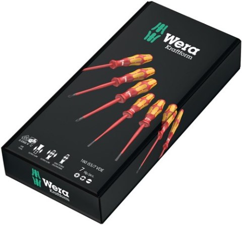 ZESTAW 7 WKRĘTAKÓW VDE 1000V PŁASKICH/PH/PZ ZESTAW 7 WKRĘTAKÓW VDE 1000V PŁASKICH/PH/PZ