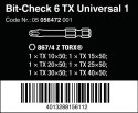 ZESTAW BIT-CHECK 6 TX UNIVERSAL 1, 6CZ. ZESTAW BIT-CHECK 6 TX UNIVERSAL 1, 6CZ.