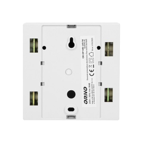 DZWONEK GONG DWUTONOWY 230V QUATRO AC BIAŁY DZWONEK GONG DWUTONOWY 230V QUATRO AC BIAŁY