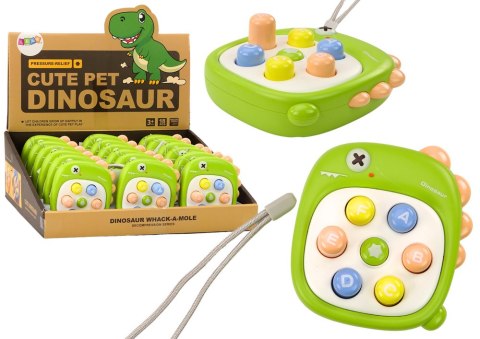 Gra Zręcznościowa Whack A Mole Literki Dinozaur Zielona Gra Zręcznościowa Whack A Mole Literki Dinozaur Zielona