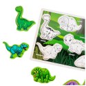 Układanka Drewniana Dinozaury Puzzle Kształty Plansza 12El Układanka Drewniana Dinozaury Puzzle Kształty Plansza 12El