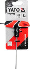 KLUCZ TRZPIENIOWY HEX Z RĘKOJEŚCIĄ 3MM KLUCZ TRZPIENIOWY HEX Z RĘKOJEŚCIĄ 3MM