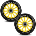 Kółka do hulajnogi 100 mm żółte 2 szt Kółka do hulajnogi 100 mm żółte 2 szt