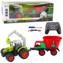 Traktor Rolniczy Z Siewnikiem i Chwytakiem Obrotowym Zdalnie Sterowany 2.4G Traktor Rolniczy Z Siewnikiem i Chwytakiem Obrotowym Zdalnie Sterowany 2.4G